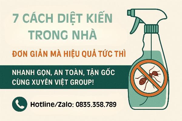 Cách diệt kiến trong nhà	